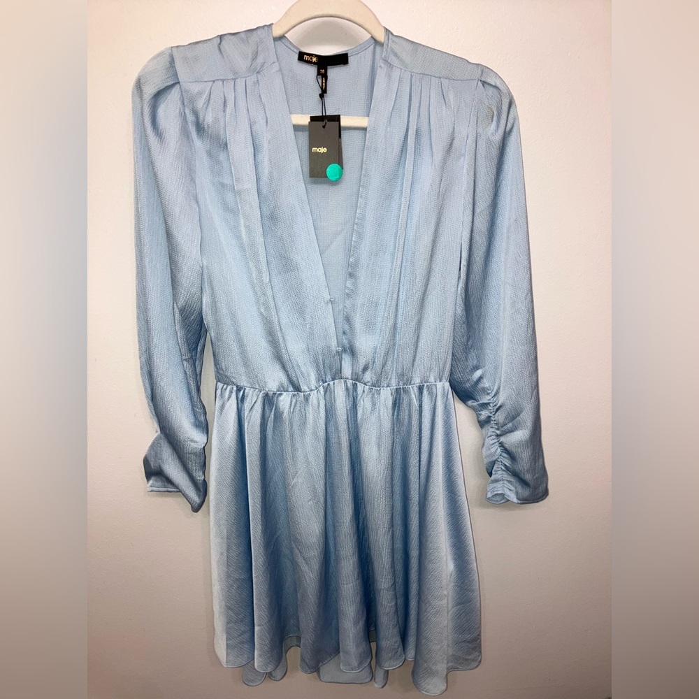 Maje Paris Light Blue Dress